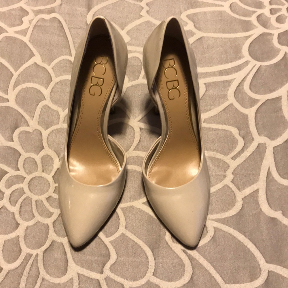 Nude BCBG Heels